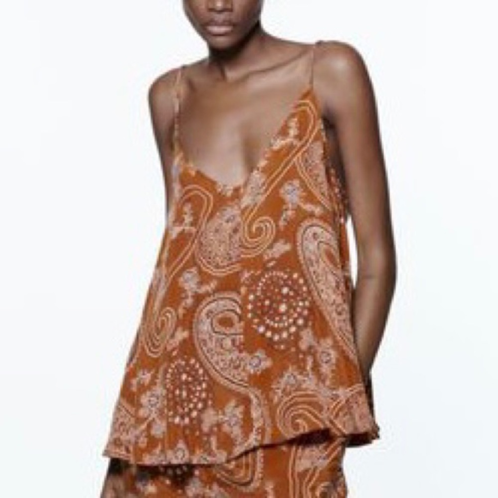 Zara printed camisole